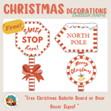 Christmas Bulletin Board, December and Winter Door Decorat