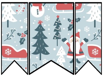 Preview of Christmas Bulletin Board Decor Kit, Christmas Letters, Christmas Borders