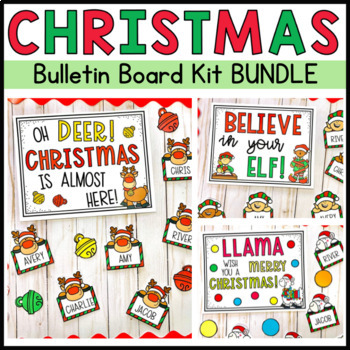 Preview of Christmas Bulletin Board Kit Bundle