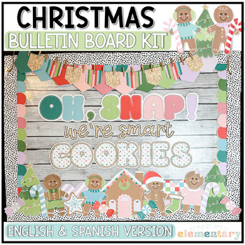 Preview of Christmas Bulletin Board Kit | Trendy Christmas Class Decor | December Decor