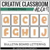 Christmas Bulletin Board Lettering - Gingerbread Cookies