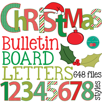 Christmas Lights Bulletin Board Letters | Holiday Lights Banner