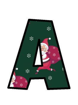 Christmas Bulletin Board Letters, Christmas Alphabet Posters by Nitin ...