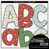 Christmas Bulletin Board Lettering and Borders