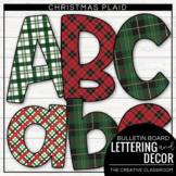 Christmas Plaids Bulletin Board Lettering and Borders
