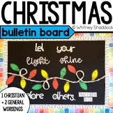 Christmas Bulletin Board Set for December With 3 Wording Options