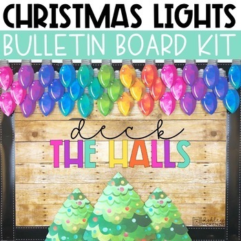Preview of Christmas Bulletin Board or Door Decor - Christmas Lights Theme