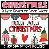 Christmas Bulletin Board or Door Decoration Retro Boho