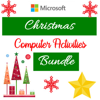 Preview of Christmas Computer Activities - Microsoft Word, Excel, PowerPoint Bundle
