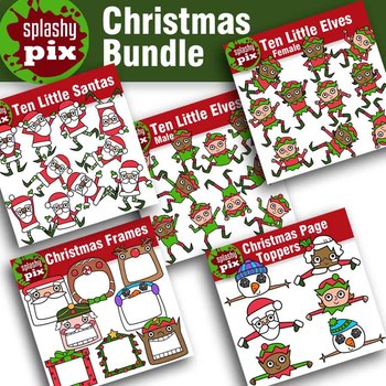 Christmas Bundle Clipart by Splashy Pix | Teachers Pay Teachers
