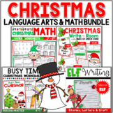 Christmas Busy Work Bundle 1st Grade Math, Reading & Writing