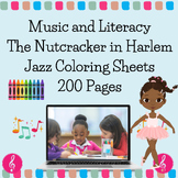 Music and Literacy based on the book The Nutcracker in Harlem, Coloring pages