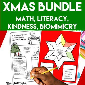 Preview of Christmas Bundle | PBL Literacy Kindness Biomimicry Design Inspired by Nature