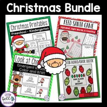 Preview of Christmas Bundle for Preschool, PreK, and Kindergarten