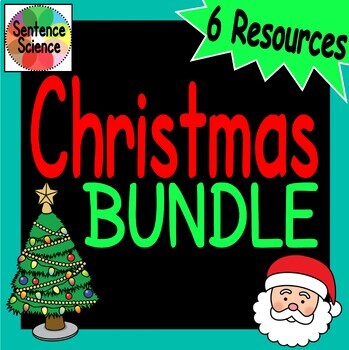 Preview of Christmas Bundle including Sentence Science Resources