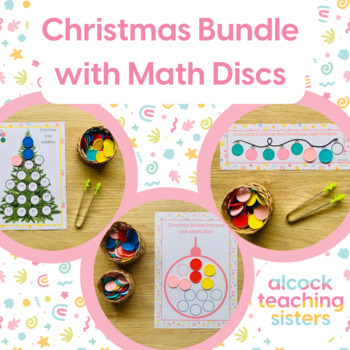 Preview of Christmas Bundle with Math Discs