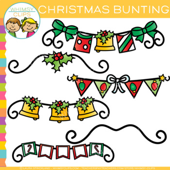 Preview of Free Christmas Bunting Clip Art