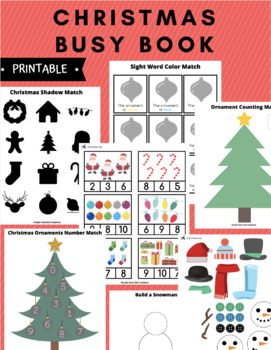 Preview of Christmas Busy Book Bundle