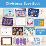 Christmas Busy Book, Busy Book Pages, Preschool Learning Binder
