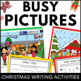 Christmas Busy Pictures | Writing, Parts of Speech Worksheets