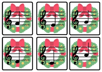 Preview of Christmas C Major Position Flashcards