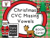 Christmas CVC Missing Vowels-- BOOM Cards