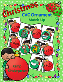 Christmas CVC Words Ornament Match Up