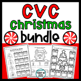 Christmas CVC Phonics BUNDLE | Holiday CVC Phonics Workshe