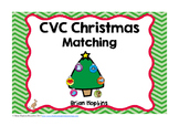 CVC Words Game - Literacy Center with Christmas Theme