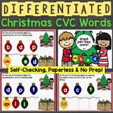 Christmas CVC Words Differentiated Boom Cards (Digital Tas
