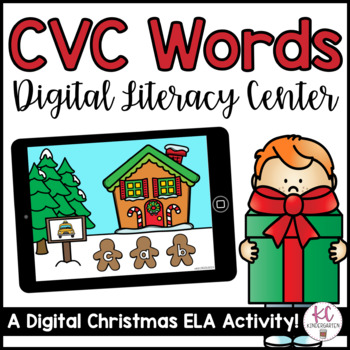 Preview of Christmas CVC Words | Digital ELA Activity
