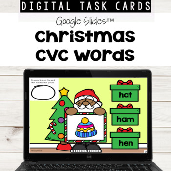 Preview of Christmas CVC words with Google Slides™