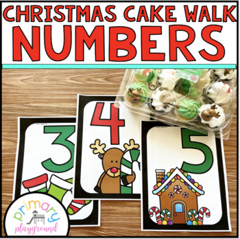 Preview of Christmas Cake Walk Numbers