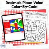 Christmas Candle Decimal Place Value Printable and Google™ Slides