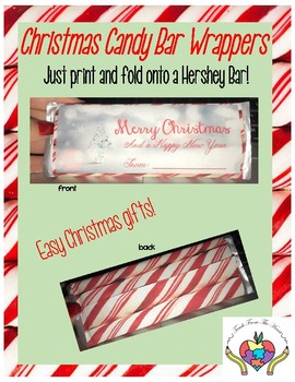 Preview of Christmas Candy Bar Wrapper FREEBIE