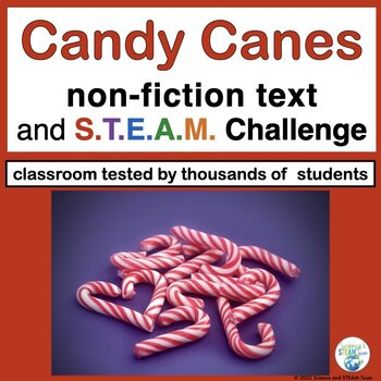 Preview of Christmas Candy Canes Nonfiction Text with Science Experiment