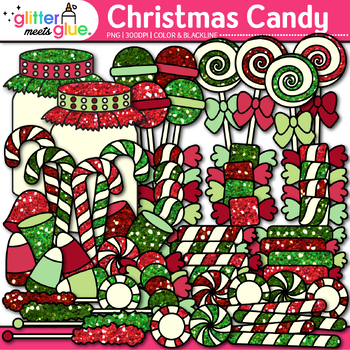 clipart of christmas candy