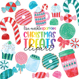 Christmas Candy Clipart Watercolor - Christmas Clipart