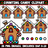 Christmas Candy Counting Clipart
