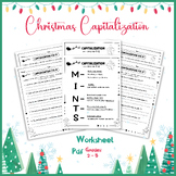 Christmas Capitalization Worksheets