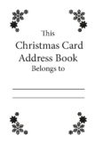 Christmas Card Address Book 6 x 9 in / 100 pages KDP Inter