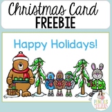 Christmas Cards - Free Writing Practice
