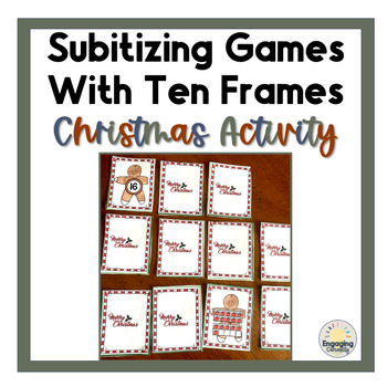 Preview of Christmas Card Games; Subitizing with Ten Frames, Addition & Subtraction to 20