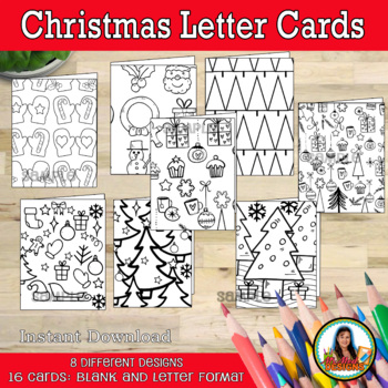 Preview of Christmas Card Letter Writing Activity