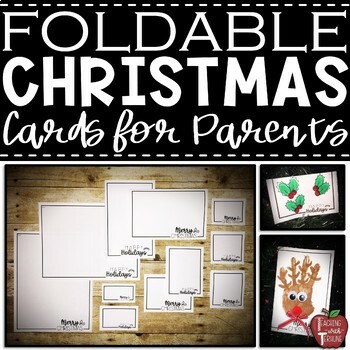 Freebie Christmas Card Templates Great For Parent Gifts Tpt