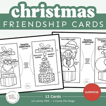 Preview of Christmas Cards | Fun Friendship Activity | Winter Activities | SEL Lesson