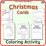 Christmas Cards Templates - Coloring Activity