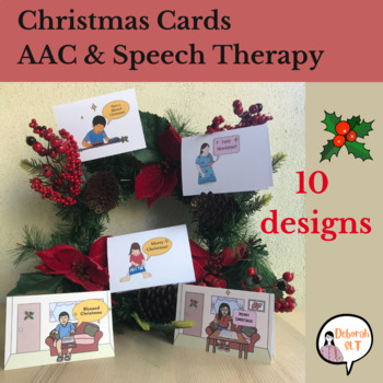 Preview of Christmas Greeting Cards | AAC, Special Education Needs (SEN), Disability