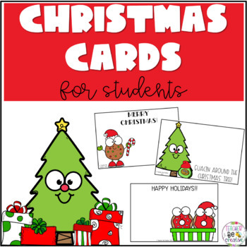 Christmas Cards for Learners | Printable by Teacher Be Creative
