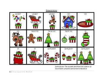 Christmas Cariboo - Pronouns, Plurals, Sentence Building, Prepositions ...